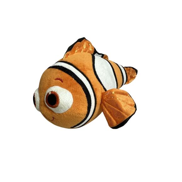 Disney Pixar Nemo Clownfish Finding Nemo Orange Plush TY Sparkle 8 inch Plush - Picture 1 of 7